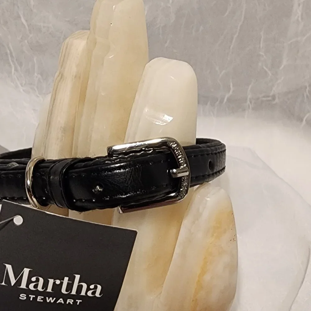 Leather Dog Collar - Size 14 - Martha Stewart